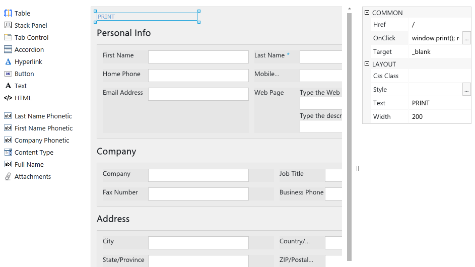 SharePoint print forms - SharePoint Forms
