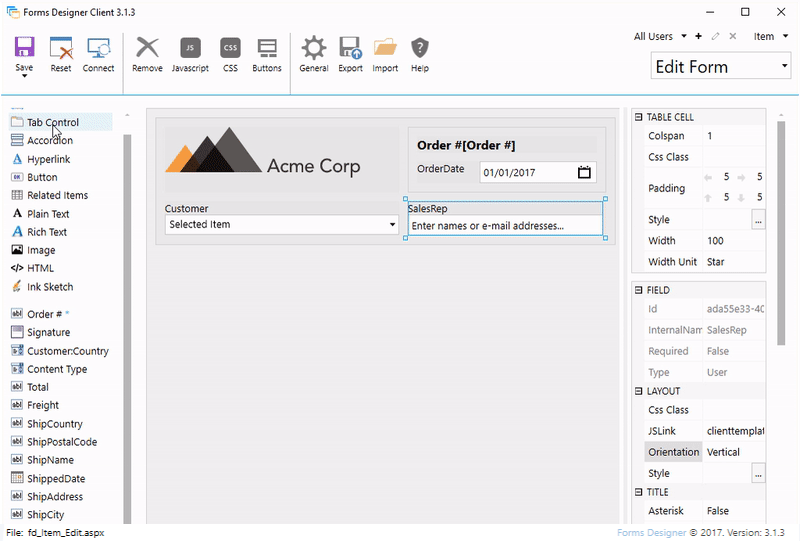 Asp Net Form Designer Application, Design Forms For Specific Content Types Quickly Without Programming And Using Any Skills In Html And Asp Net, Asp Net Form Designer Application